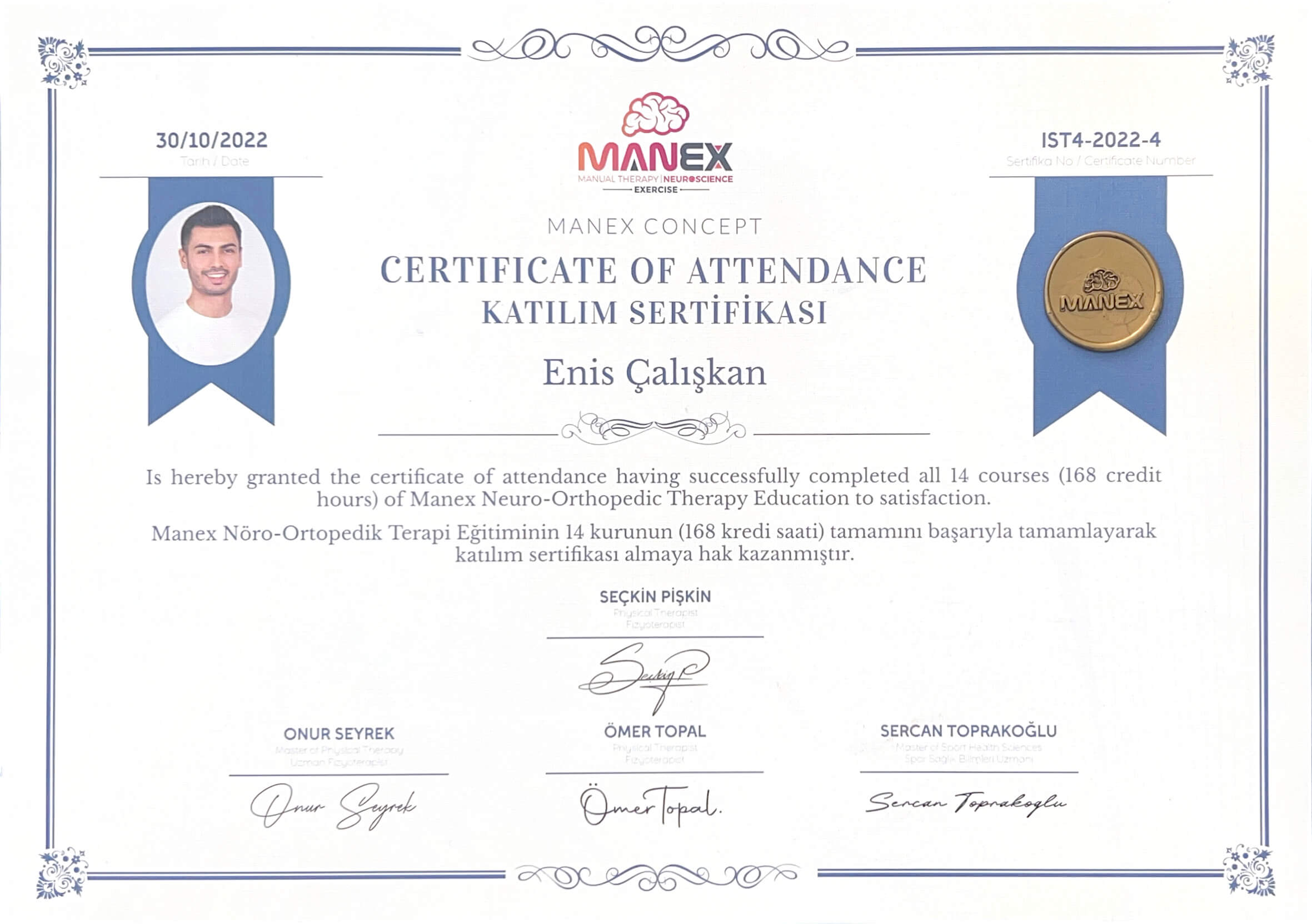 MANEX Konsept Katılım Sertifikası